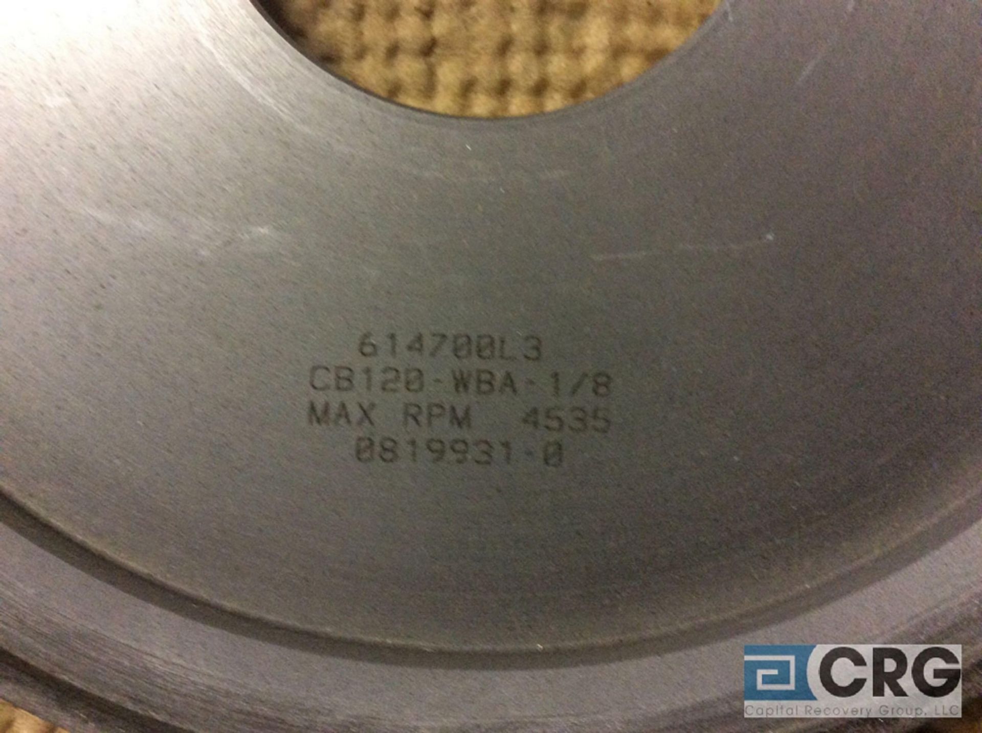 Lot of (12) Norton diamond CBN grinding wheels, CB120-WBA-1/8 - Image 4 of 4