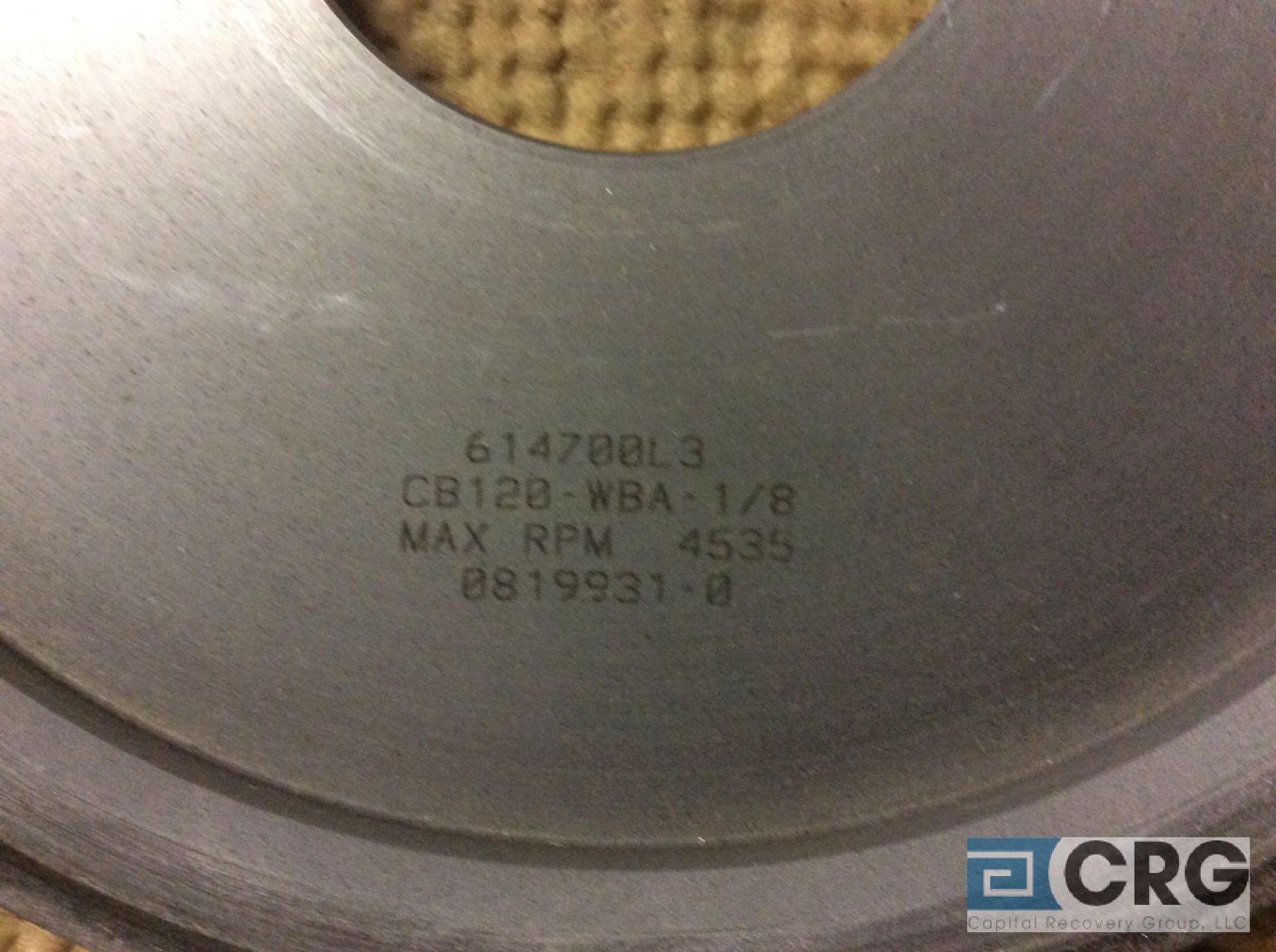 Lot of (12) Norton diamond CBN grinding wheels, CB120-WBA-1/8 - Image 3 of 4