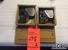 Lot of (2) Standard dial snap gages, 0 - 1/2” and 1/2” - 1” sizes