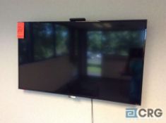 Sharp 50 inch flatscreen TV with wall mount brackets