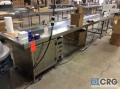 NEW 2018 Chasing SDH-4(0.75+4) 13 foot stainless steel conveyor table, 250mm/9 7/8 inch belt width