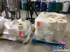 Lot of rolls polypropylene clear plastic bagging for AMERIPAK MACHINE (CONTENTS OF 2 SKIDS)