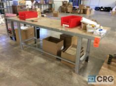 8 foot steel worktable