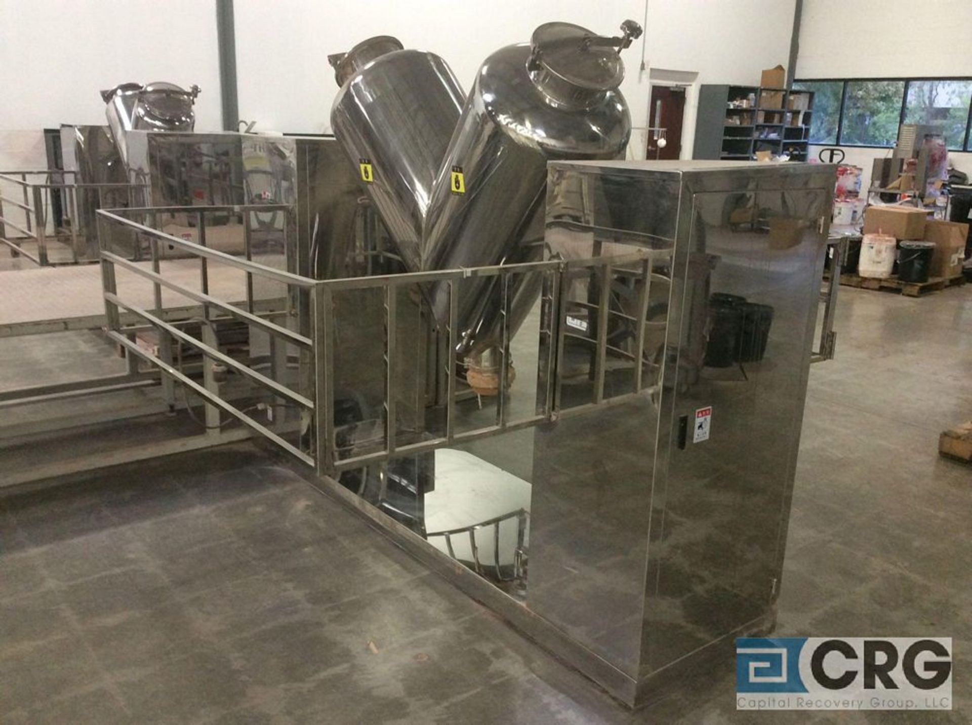 2018 Shanghai Deyue DVH-300L 300 liter V-Style convection powders mixer, 90-180 liter working - Image 2 of 5