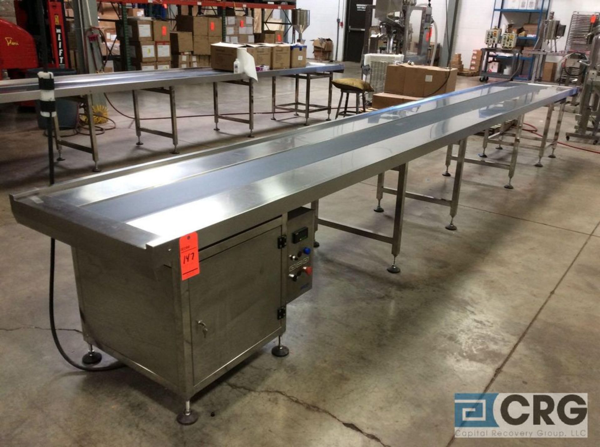 NEW 2018 Chasing mn SDH-6(0.75+6) 20 foot stainless steel conveyor table, 250mm / 9 7/8 inch belt