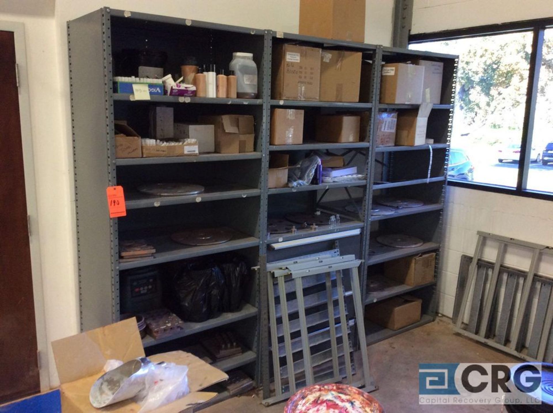 Lot of light duty adjustable metal shelving including (10) 7 foot high x 3 foot wide x 18 inch deep - Image 2 of 2