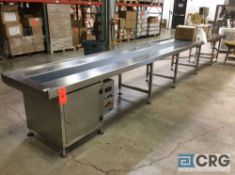 NEW 2018 Chasing mn SDH-6(0.75+6) 20 foot stainless steel conveyor table, 250mm / 9 7/8 inch belt