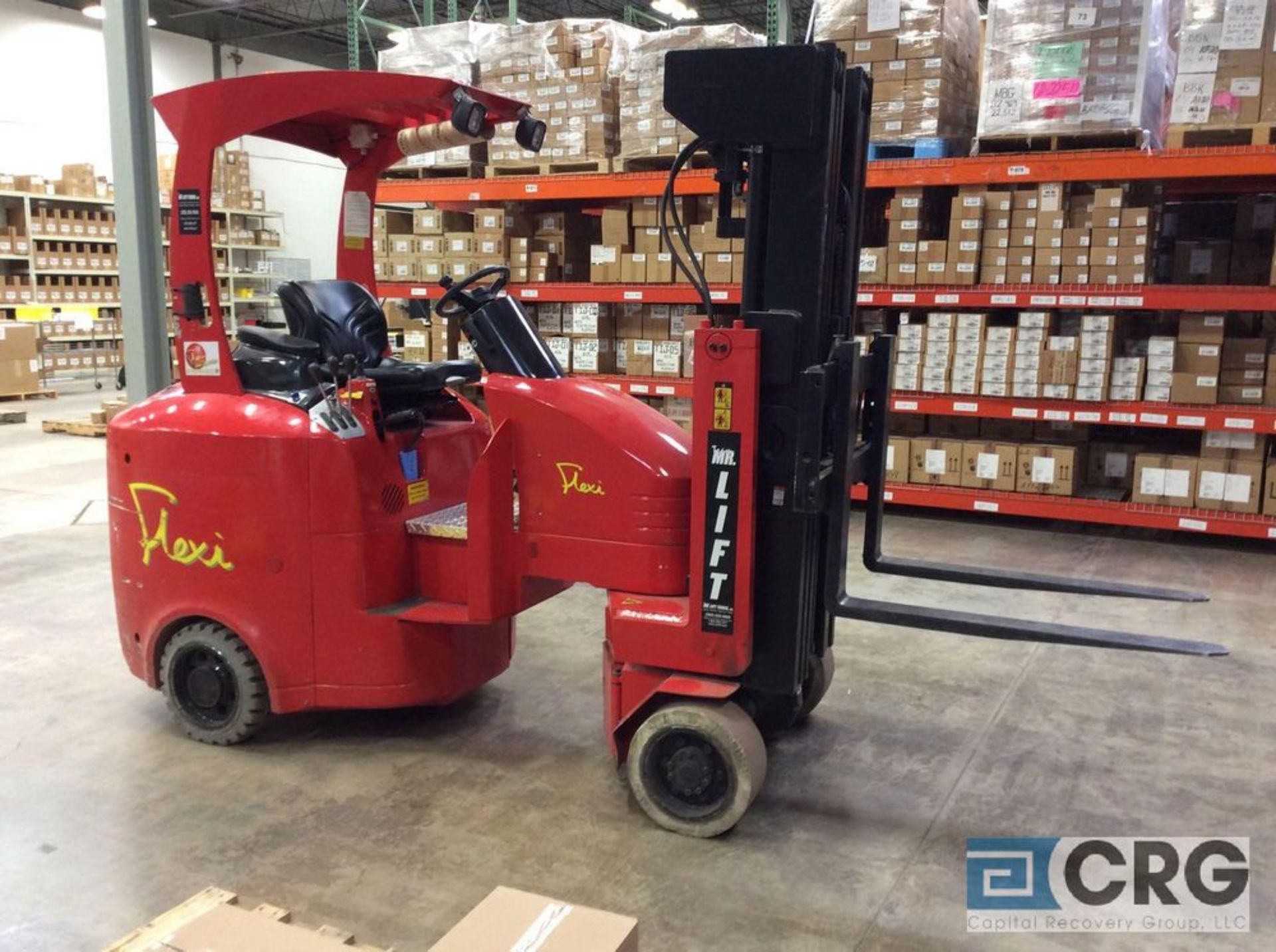 Flexi 1200 narrow aisle rotating turret forklift, side shift, ROPS, 3000 lb capacity, 216 inch lift, - Image 5 of 6