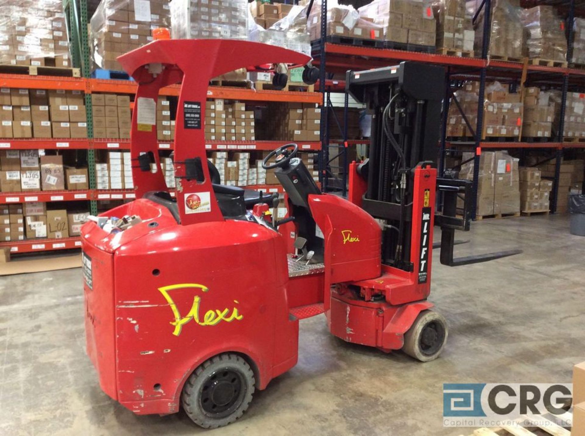 Flexi 1200 narrow aisle rotating turret forklift, side shift, ROPS, 3000 lb capacity, 216 inch lift, - Image 6 of 6