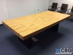 8 foot x 4 foot reclaimed wood rustic style conference table (TABLE ONLY)