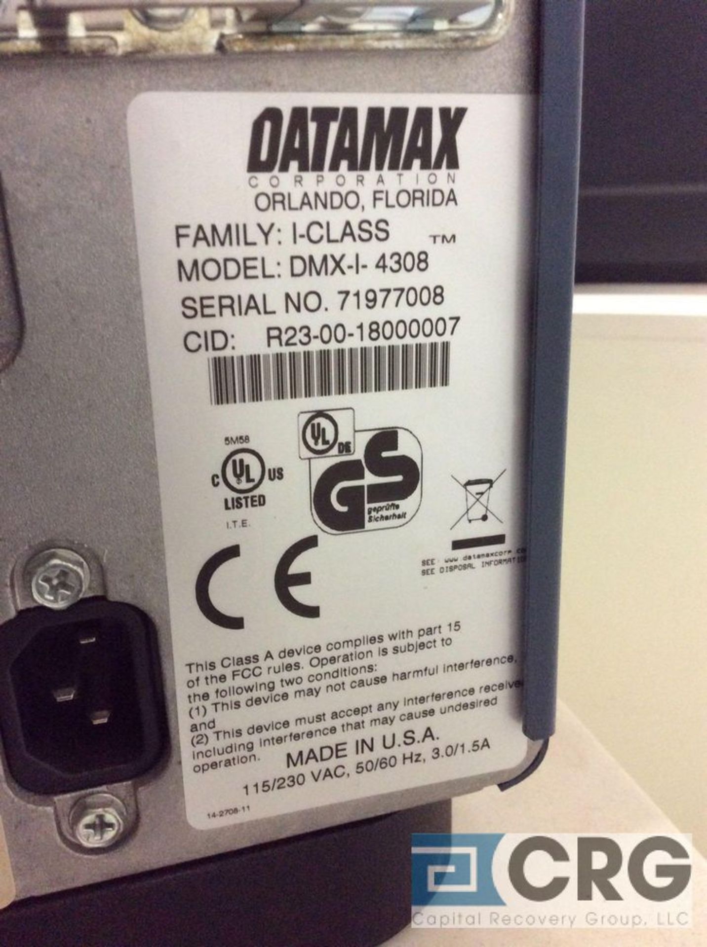 Datamax I-Class label printer - Image 2 of 2