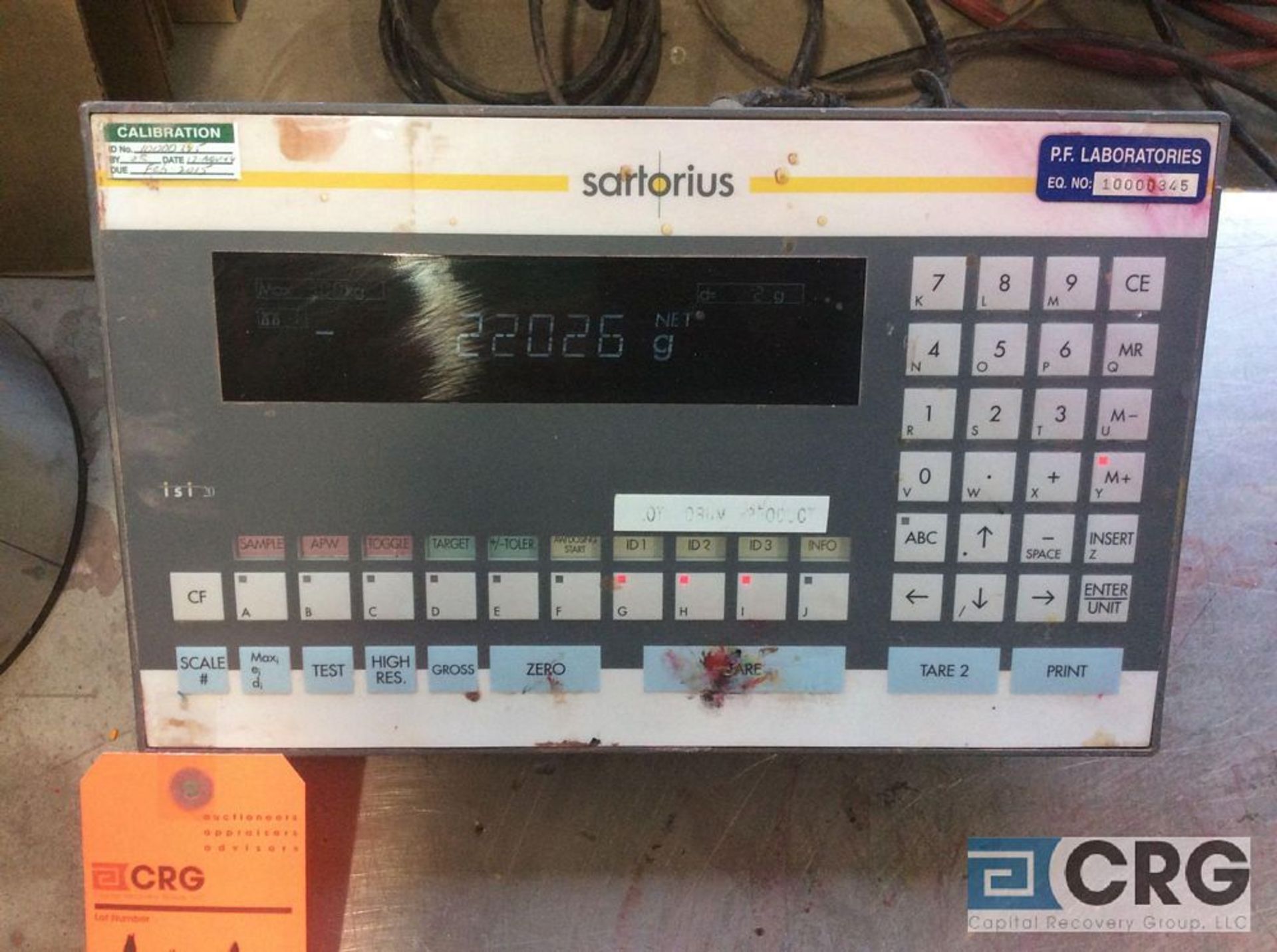 24 inch x 30 inch high accuracy platform scale, mn IS300IGG with Sartorius IS120-0UR digital - Image 2 of 2