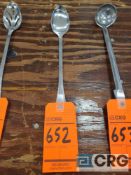 Lot of (30) serving spoons