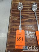 Lot of (42) slotted serving spoons