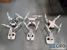 Lot of (3) DJI phantom drones with remotes