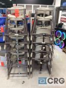 Lot of (12) Cosco high chairs
