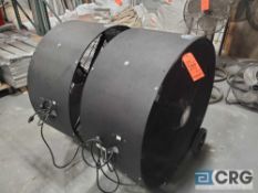 Lot of (2) 42 inch portable drum fans
