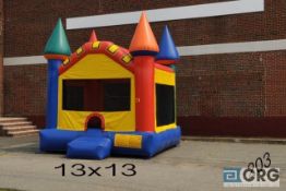 Castle bounce house with blower