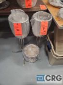 Lot of (3) ass't stainless steel ice buckets