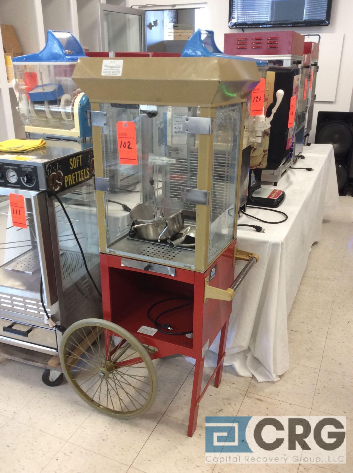 18 inch portable,popcorn cart