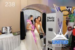 Photo booth with assorted accessories etc.