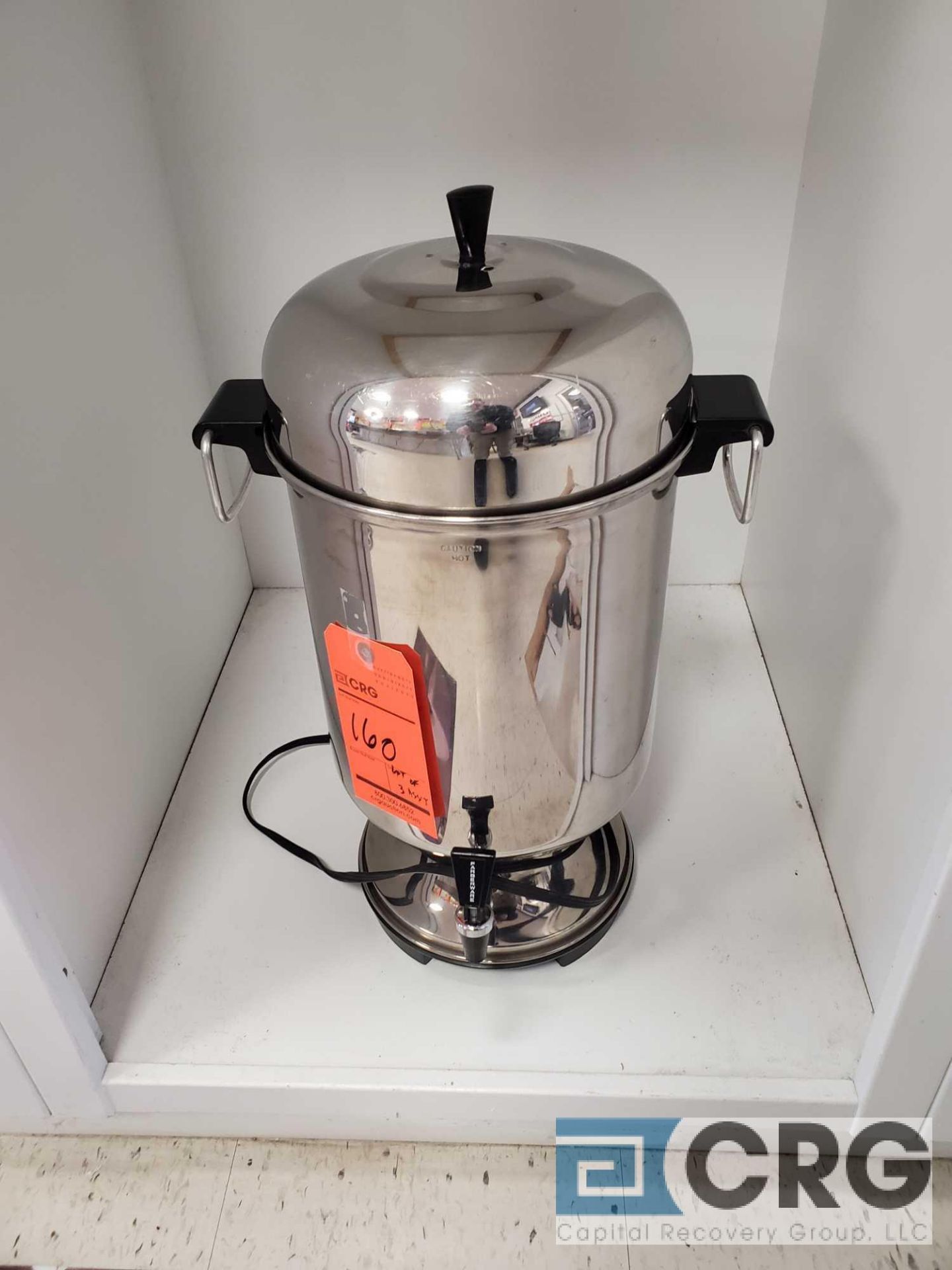 Lot of (3) stainless steel coffee makers