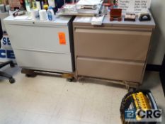 Lot of (3) assorted file cabinets, no contents.