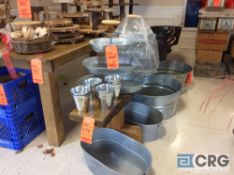 Lot includes (7) assorted ice tubs, (3) Barnware Collection with copper handles, and four assorted