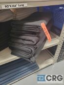 Lot of (12) BLACK Fortex 90 x 156 inch table cloths