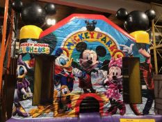 Mickey Mouse bounce house with blower