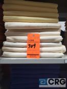 Lot of (7) IVORY Fortex 108 inch round table cloths