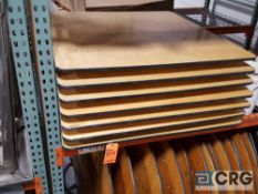 Lot of (7) 4 foot square tables