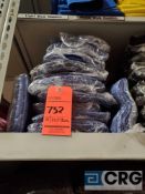 Lot of (56) 3 foot x 3 foot blue curtains