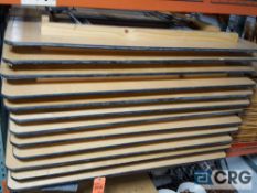 Lot of (12) 5 foot square tables