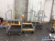 Lot of (3) assorted table carts