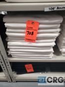 Lot of (38) WHITE Fortex 108 inch round table cloths