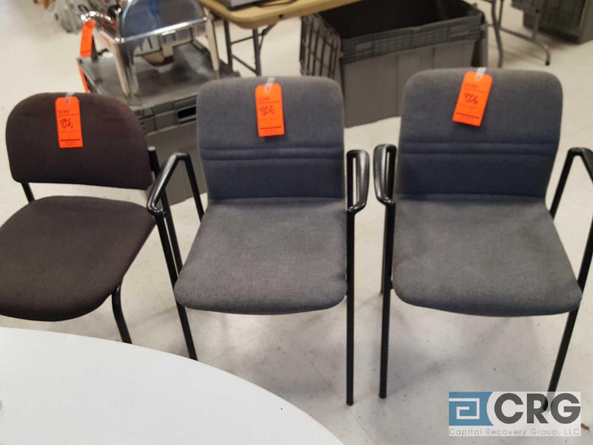 Lot includes two wood stools and five assorted office chairs. - Image 3 of 4