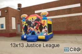 Justice League bounce house with blower