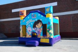 Dora the Explorer bounce house with blower