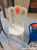 Lot of (100) stackable plastic outdoor chairs
