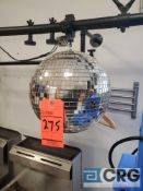 Disco ball and (2) American PL-1000 DJ spot lights