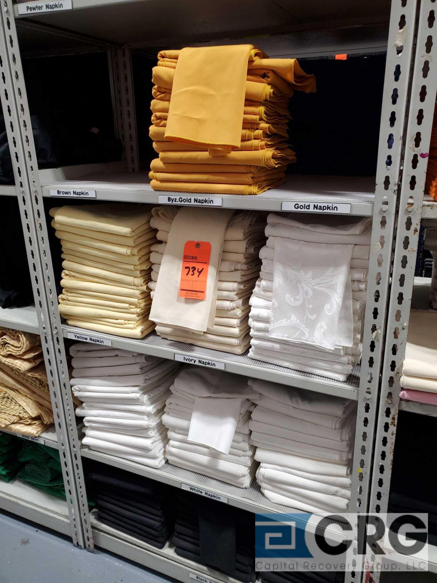 Lot of approx (2200) FORTEX asst colored napkins