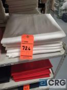 Lot of (7) WHITE Fortex 60 x 120 inch table cloths