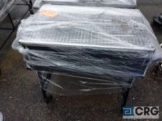 3 foot portable gas grill, complete with frame, grill, lava rocks, hose and regulator, tested to