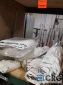 Lot of (4) assorted 7 x 20 solid tent side walls