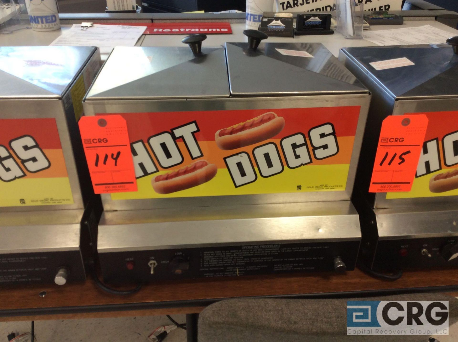 Gold Medal 8007 hot dog steamer