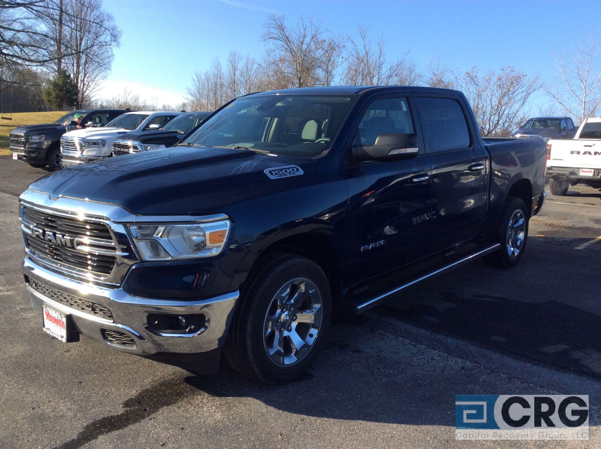 2019 Ram 1500 BIGHORN CREW CAB 4X4, AT, 5.7 liter HEMI V-8 engine, back up camera, trailer tow - Image 2 of 10