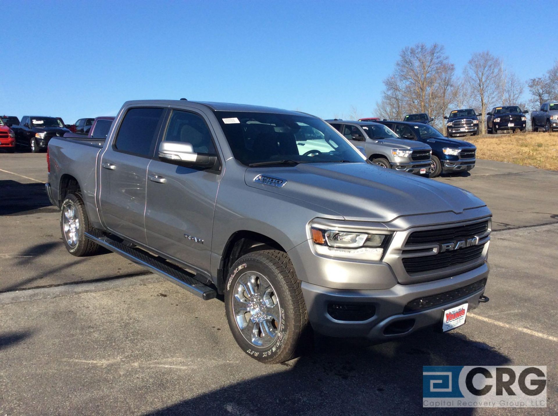 2019 Ram 1500 BIGHORN CREW CAB 4X4, AT, 5.7 liter HEMI V-8 engine, back up camera, trailer tow - Image 2 of 9