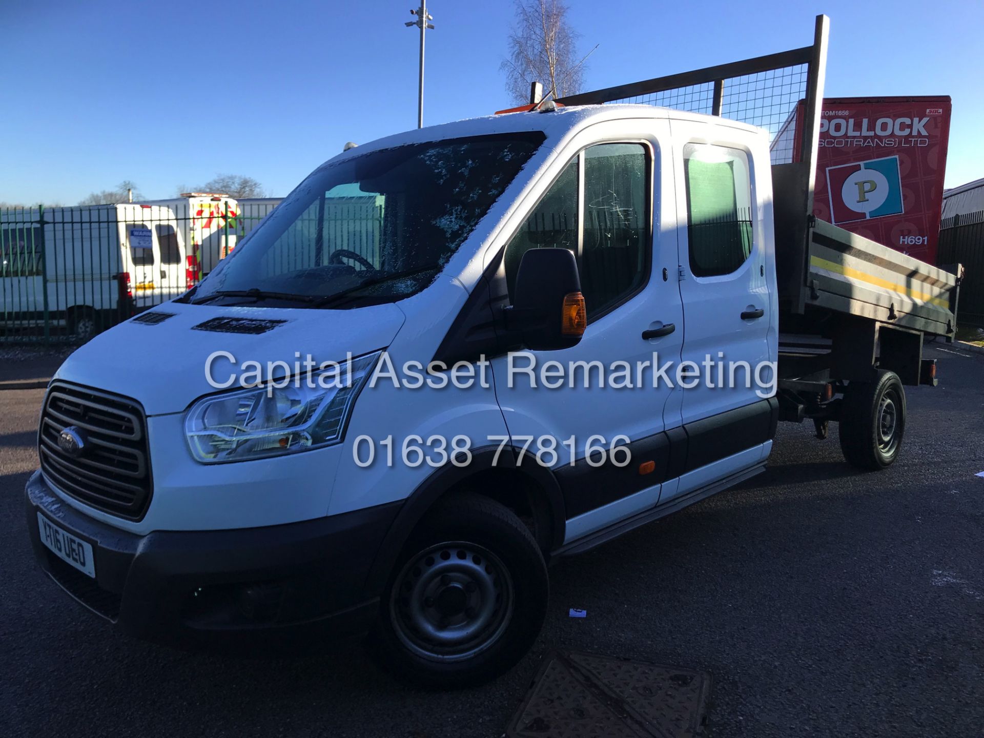 (ON SALE) FORD TRASNIT 2.2TDCI "125BHP - 6 SPEED" T350 D/C "TIPPER" (16 REG) 1 OWNER - LOW MILEAGE - Image 4 of 13