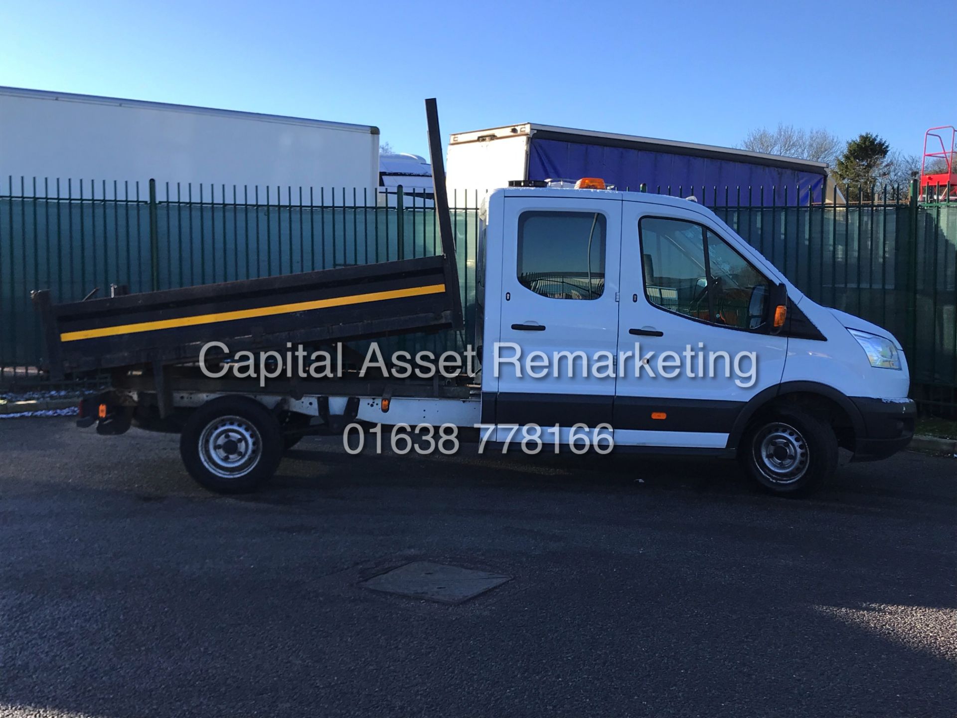 (ON SALE) FORD TRASNIT 2.2TDCI "125BHP - 6 SPEED" T350 D/C "TIPPER" (16 REG) 1 OWNER - LOW MILEAGE